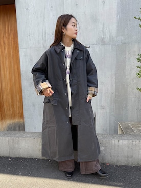 「チェック柄に恋してる」｜「アイテム（その他アウター）」を使った、GLOSTER stylingさん（レディース・160cm）の秋コーディネート