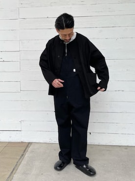 「GLOSTER（グロスター）のアイテム（オールインワン・サロペット）」を使った、GLOSTER stylingさん（メンズ・172cm）の春コーディネート