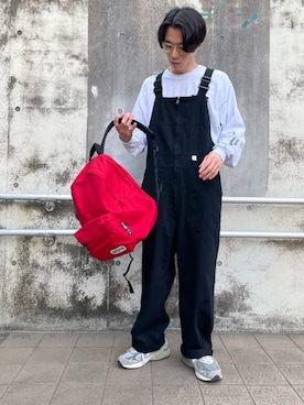 「GLOSTER（グロスター）のアイテム（オールインワン・サロペット）」を使った、GLOSTER stylingさん（メンズ・168cm）の春コーディネート