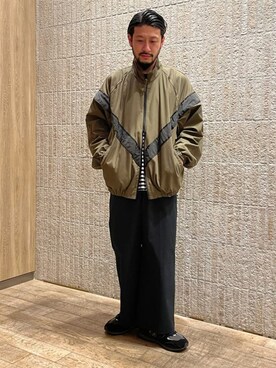 「ARMY TWILL（アーミーツイル）のアイテム（ブルゾン）」を使った、GLOSTER stylingさん（メンズ・172cm）の春コーディネート