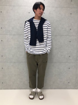 「gloster」｜「アイテム（ブルゾン）」を使った、GLOSTER stylingさん（メンズ・183cm）の春コーディネート