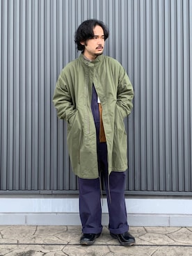 「NOLLEY'S goodman（ノーリーズグッドマン）のアイテム（オールインワン・サロペット）」を使った、GLOSTER stylingさん（メンズ・165cm）の秋コーディネート