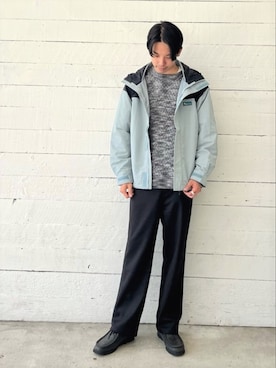 「透かし編みニット」｜「アイテム（ジャケット/アウター）」を使った、GLOSTER stylingさん（メンズ・183cm）の秋コーディネート