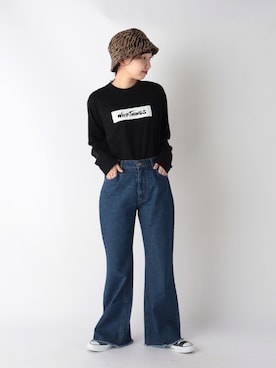 「fredy repit（フレディレピ）のアイテム（帽子）」を使った、GLOSTER stylingさん（レディース・160cm）の秋コーディネート