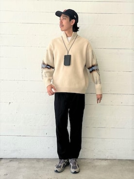 「GLOSTER（グロスター）のアイテム（アクセサリー）」を使った、GLOSTER stylingさん（メンズ・183cm）の秋コーディネート