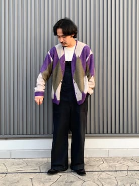 「GLOSTER（グロスター）のアイテム（オールインワン・サロペット）」を使った、GLOSTER stylingさん（メンズ・165cm）の秋コーディネート