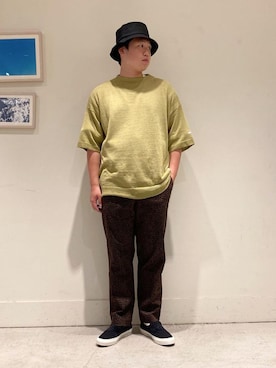 「CONVERSE（コンバース）のアイテム（ローファー）」を使った、GLOSTER stylingさん（メンズ・176cm）の夏コーディネート