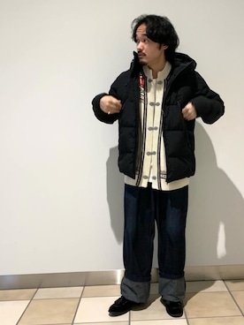 「GLOSTER（グロスター）のアイテム（ダウンジャケット/コート）」を使った、GLOSTER stylingさん（メンズ・165cm）の秋コーディネート