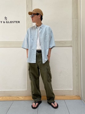 「SMITH'S（スミス）のアイテム」を使った、GLOSTER stylingさん（メンズ・173cm）の夏コーディネート