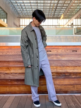 「GLOSTER（グロスター）のアイテム（その他アウター）」を使った、GLOSTER stylingさん（メンズ・170cm）の春コーディネート