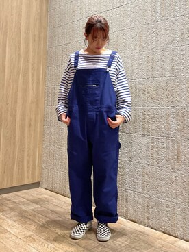 「GLOSTER（グロスター）のアイテム（オールインワン・サロペット）」を使った、GLOSTER stylingさん（レディース・163cm）の春コーディネート