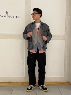 「ROTHCO（ロスコ）のアイテム（ミリタリージャケット）」を使った、GLOSTER stylingさん（メンズ・173cm）の冬コーディネート