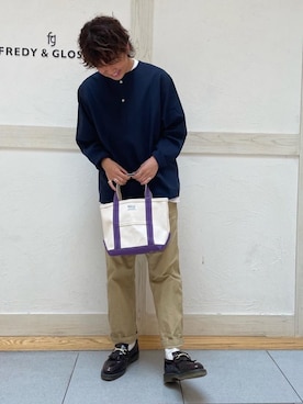 「PRO CLUB （プロクラブ）のアイテム（トップス）」を使った、GLOSTER stylingさん（メンズ・174cm）の春コーディネート