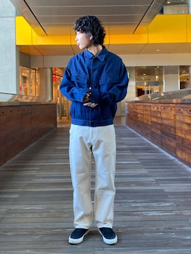 「SMITH'S（スミス）のアイテム（パンツ）」を使った、GLOSTER stylingさん（メンズ・178cm）の冬コーディネート