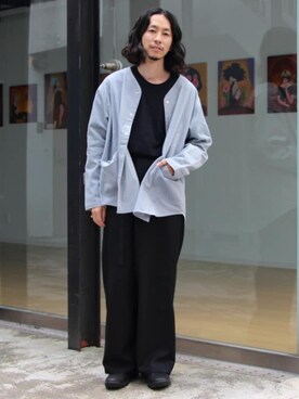 「gloster」｜「アイテム（ブルゾン）」を使った、GLOSTER stylingさん（メンズ・173cm）の秋コーディネート