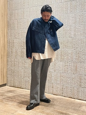 「ARMY TWILL（アーミーツイル）のアイテム（ブルゾン）」を使った、GLOSTER stylingさん（メンズ・172cm）の春コーディネート