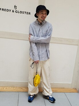 「WILD THINGS（ワイルドシングス）のアイテム（バッグ）」を使った、GLOSTER stylingさん（メンズ・176cm）の春コーディネート