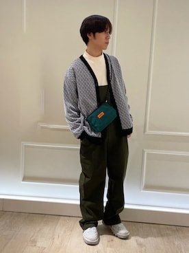 「GLOSTER（グロスター）のアイテム（オールインワン・サロペット）」を使った、GLOSTER stylingさん（メンズ・170cm）の冬コーディネート