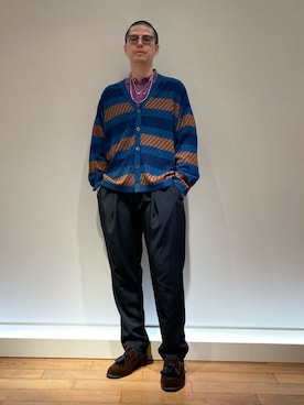 「GLOSTER（グロスター）のアイテム（セットアップ）」を使った、GLOSTER stylingさん（メンズ・171cm）の春コーディネート
