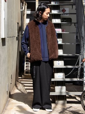 GLOSTER stylingさん（メンズ・173cm）の秋コーディネート