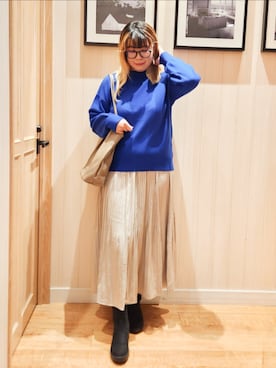 「SHOO・LA・RUE（シューラルー）のアイテム」を使った、れーやんさん（レディース・168cm）の秋コーディネート