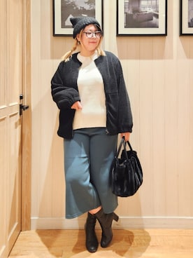 れーやんさん（レディース・168cm）の冬コーディネート