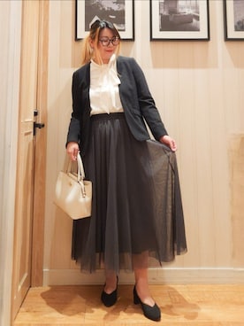 「高身長女子」｜れーやんさん（レディース・168cm）の冬コーディネート