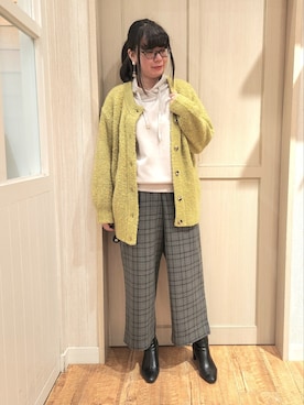 「DRESKIP（ドレスキップ）のアイテム（パーカー）」を使った、れーやんさん（レディース・167cm）の秋コーディネート