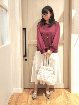「DRESKIP（ドレスキップ）のアイテム（パーカー）」を使った、れーやんさん（レディース・167cm）の秋コーディネート