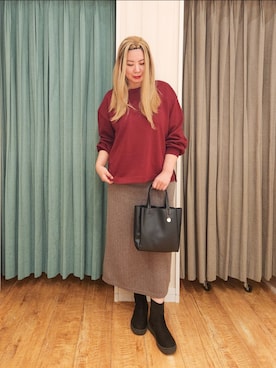 れーやんさん（レディース・167cm）の冬コーディネート