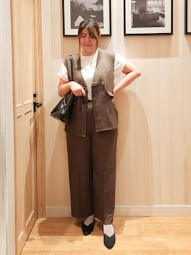 「SHOO・LA・RUE（シューラルー）のアイテム」を使った、れーやんさん（レディース・168cm）の秋コーディネート