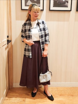 れーやんさん（レディース・167cm）の秋コーディネート