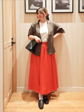 「アイテム（その他シューズ）」を使った、れーやんさん（レディース・168cm）の秋コーディネート