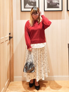 「SHOO・LA・RUE（シューラルー）のアイテム」を使った、れーやんさん（レディース・168cm）の秋コーディネート