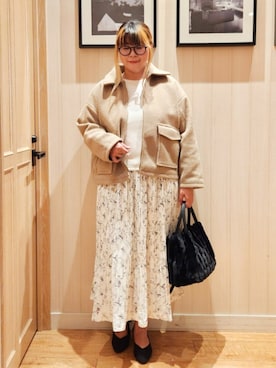 「アイテム（トートバッグ）」を使った、れーやんさん（レディース・168cm）の秋コーディネート