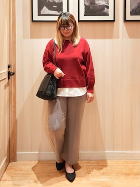 「アイテム（その他シューズ）」を使った、れーやんさん（レディース・168cm）の秋コーディネート