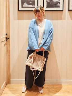 「アイテム（チュニック）」を使った、れーやんさん（レディース・168cm）の秋コーディネート