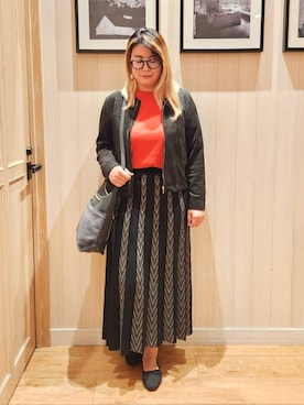 「SHOO・LA・RUE（シューラルー）のアイテム」を使った、れーやんさん（レディース・168cm）の秋コーディネート