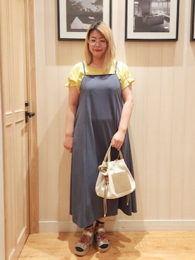 「DRESKIP（ドレスキップ）のアイテム」を使った、れーやんさん（レディース・167cm）の夏コーディネート