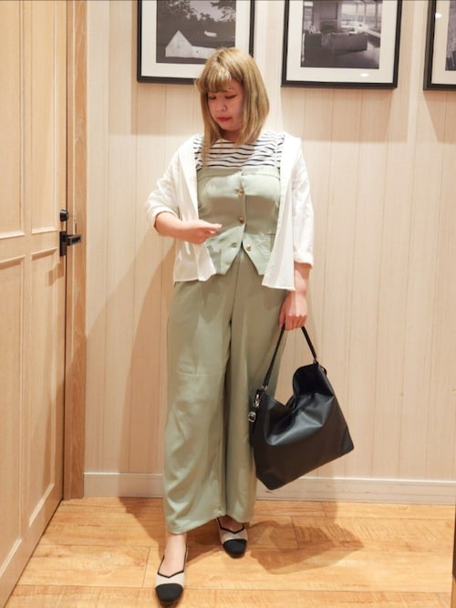 ROY◆超美品Mystarada◆麻調トップス×麻調パンツ　セットアップ セール】【セットアップ可】麻調イージーワイドパンツ（その他