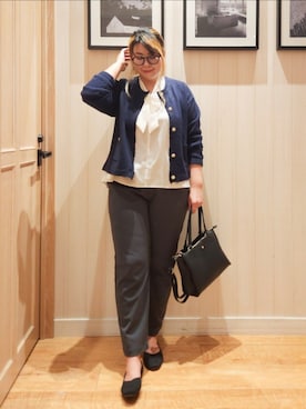 「SHOO・LA・RUE（シューラルー）のアイテム」を使った、れーやんさん（レディース・168cm）の秋コーディネート