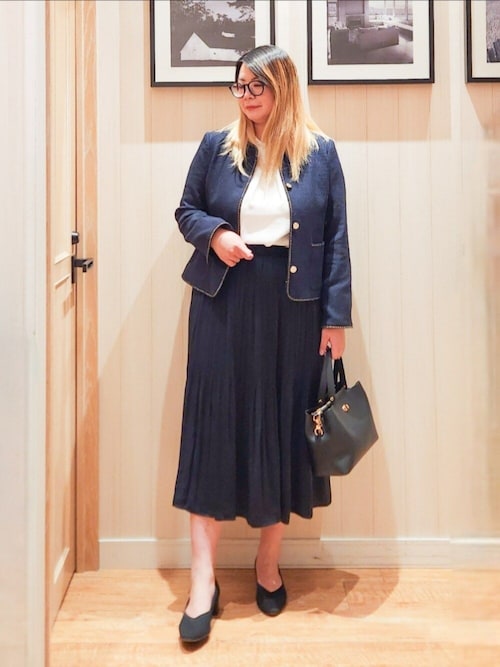 セール】【洗濯機可/裏地つき】プチフリルで上品に クルーネック