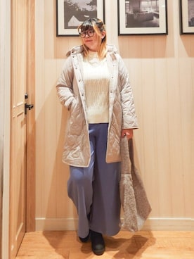 「アイテム（その他アウター）」を使った、れーやんさん（レディース・168cm）の冬コーディネート