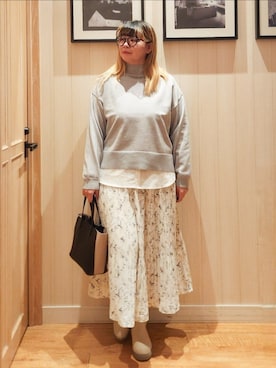 「アイテム（その他トップス）」を使った、れーやんさん（レディース・168cm）の冬コーディネート