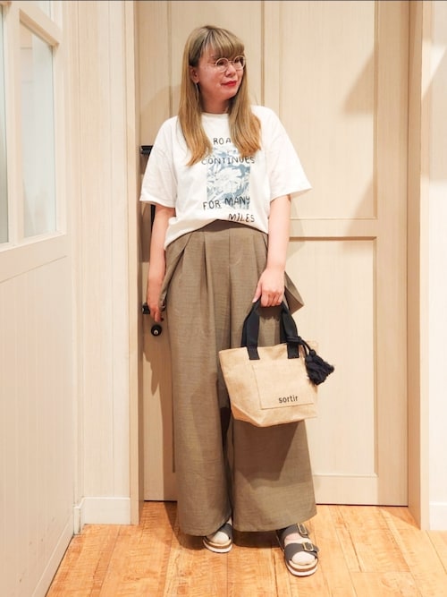 mame リヨセルワイドパンツ&トップスのセットアップ 注目ショップ mame リヨセルワイドパンツ&トップスの