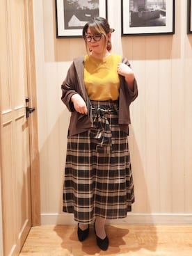 「アイテム（テーラードジャケット）」を使った、れーやんさん（レディース・168cm）の秋コーディネート