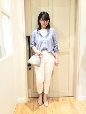 「DRESKIP（ドレスキップ）のアイテム（パンプス）」を使った、れーやんさん（レディース・167cm）の春コーディネート