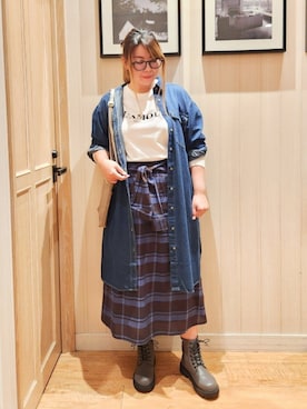 「アイテム（ワンピース/ドレス）」を使った、れーやんさん（レディース・168cm）の秋コーディネート