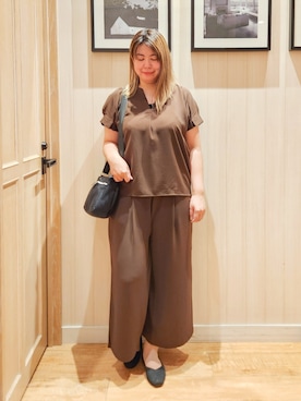 「DRESKIP（ドレスキップ）のアイテム」を使った、れーやんさん（レディース・167cm）の夏コーディネート