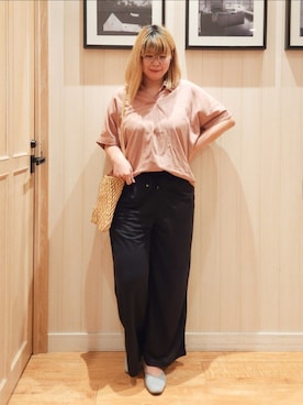 「DRESKIP（ドレスキップ）のアイテム」を使った、れーやんさん（レディース・167cm）の夏コーディネート